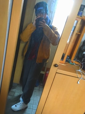 「adidas（アディダス）のアイテム（ダウンジャケット/コート）」を使った、わたぽんさん（メンズ・169cm）の冬コーディネート