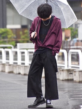 「サマーニット」｜ゆうだい。さん（メンズ・164cm・10代）の夏コーディネート