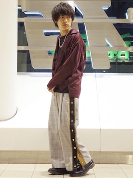 「サマーニット」｜ゆうだい。さん（メンズ・164cm・10代）の夏コーディネート