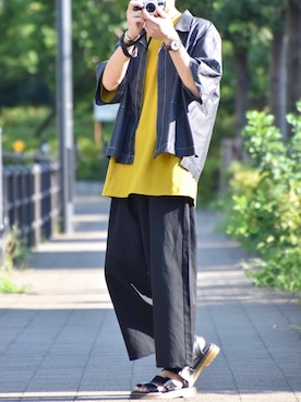 「アイテム（バングル/リストバンド）」を使った、ゆうだい。さん（メンズ・164cm・10代）の夏コーディネート
