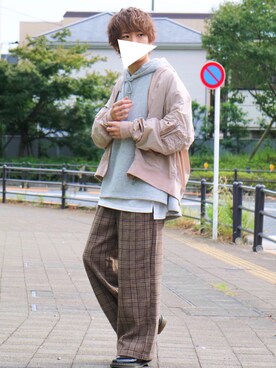 ミリタリージャケットを使った グレンチェック柄パンツ の人気ファッションコーディネート Wear