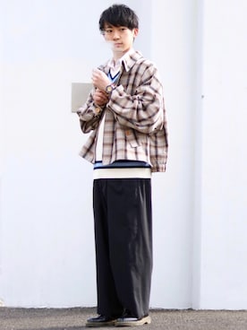 「平成最後のWEARISTAセンバツ」｜「アイテム（ブルゾン）」を使った、ゆうだい。さん（メンズ・164cm）の春コーディネート