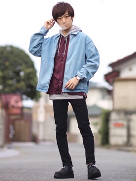 ゆうだい。さんの「WHEIR　SKINNY JEANS」を使ったコーディネート