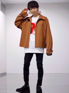 「L.H.P（エルエイチピー）のアイテム（パンツ）」を使った、ゆうだい。さん（メンズ・164cm）の秋コーディネート