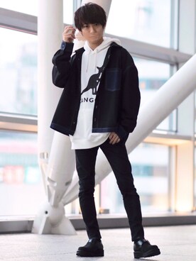 「L.H.P（エルエイチピー）のアイテム（パンツ）」を使った、ゆうだい。さん（メンズ・164cm）の秋コーディネート