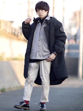 「URBAN RESEARCH Sonny Label（アーバンリサーチサニーレーベル）のアイテム（ダウンジャケット/コート）」を使った、ゆうだい。さん（メンズ・164cm）の冬コーディネート