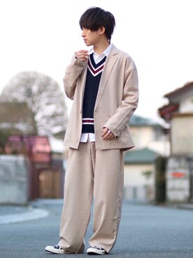 ゆうだい。さん（メンズ・164cm）の春コーディネート