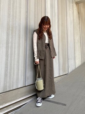 「kbf_ootd」｜とみーさん（レディース・151cm）の春コーディネート
