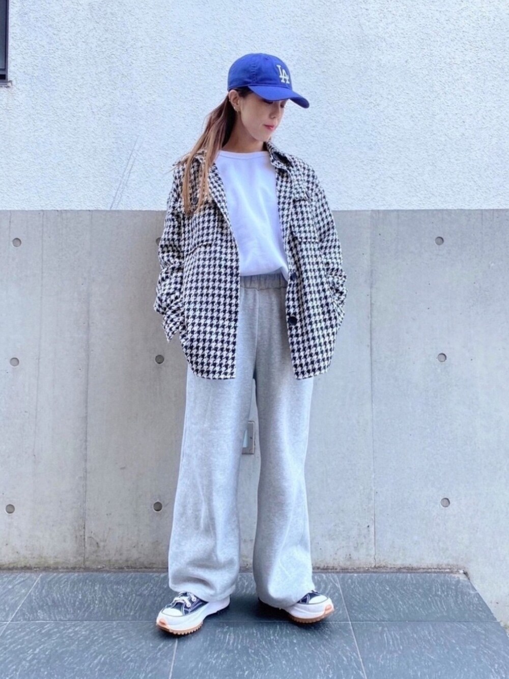 ニューエラ キャップ NEW ERA 帽子 Women’s レディース 千鳥柄 NEW ERA ニューエラ LA ドジャース キャップ レディース ピンク
