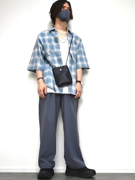 「20/80（テゥエンティーエイティー）のアイテム（アクセサリー）」を使った、たーまんさん（メンズ・168cm）の夏コーディネート