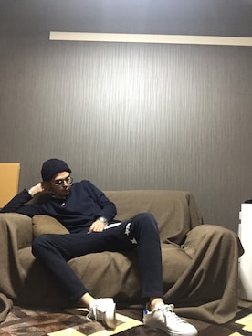 「スター」｜「アイテム（その他）」を使った、SAMCROさん（メンズ・173cm）の春コーディネート