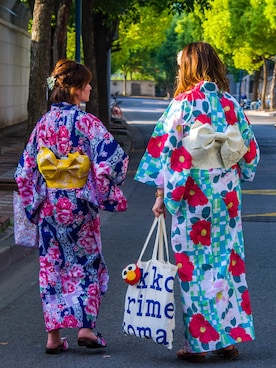 「marimekko（マリメッコ）のアイテム（エコバッグ/サブバッグ、ホワイト系）」を使った、Jocelyn Chenさん（レディース）の夏コーディネート
