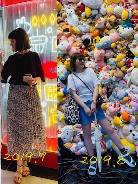 「Teva（テバ）のTeva / プラットフォーム ユニバーサル（サンダル）」を使った、Jocelyn Chenさん（レディース・170cm）の秋コーディネート