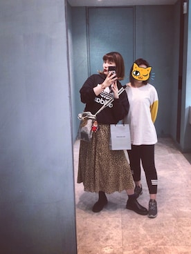 「earth music&ecology（アースミュージックアンドエコロジー）のアイテム（スカート、その他）」を使った、Jocelyn Chenさん（レディース）の秋コーディネート