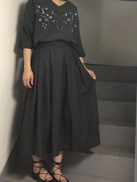 Momo kaさん（レディース・159cm）の秋コーディネート