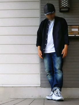 「ベンデイビス」｜「アイテム（キャップ）」を使った、風のナオヤ  相互さん（メンズ・165cm）の春コーディネート