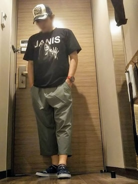 「RAGEBLUE（レイジブルー）のPEガウチョパンツ/793673（その他パンツ）」を使った、風のナオヤ  相互さん（メンズ・165cm）の夏コーディネート