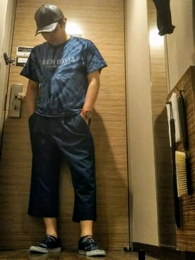 「ベンデイビス」｜「アイテム（アナログ腕時計）」を使った、風のナオヤ  相互さん（メンズ・165cm）の夏コーディネート