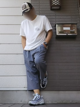 「RAGEBLUE（レイジブルー）のPEガウチョパンツ/793673（その他パンツ）」を使った、風のナオヤ  相互さん（メンズ・165cm）の夏コーディネート