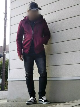 「BLACK LABEL CRESTBRIDGE（ブラックレーベル・クレストブリッジ）のアイテム（パーカー）」を使った、風のナオヤ  相互さん（メンズ・165cm）の春コーディネート