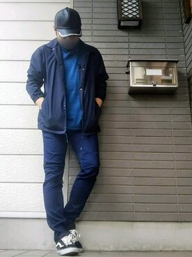 「united arrows」｜「アイテム（ブルゾン）」を使った、風のナオヤ  相互さん（メンズ・165cm）の春コーディネート