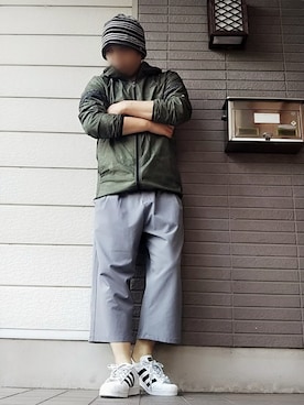 「RAGEBLUE（レイジブルー）のPEガウチョパンツ/793673（その他パンツ）」を使った、風のナオヤ  相互さん（メンズ・165cm）の春コーディネート