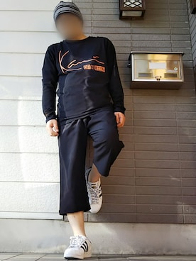 「RAGEBLUE（レイジブルー）のPEガウチョパンツ/793673（その他パンツ）」を使った、風のナオヤ  相互さん（メンズ・165cm）の春コーディネート