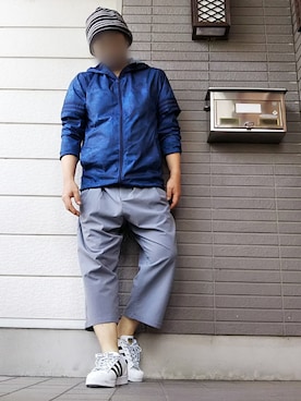 「RAGEBLUE（レイジブルー）のPEガウチョパンツ/793673（その他パンツ）」を使った、風のナオヤ  相互さん（メンズ・165cm）の春コーディネート