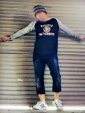 「ユナイテッドアローズ」｜「アイテム（ニットキャップ/ビーニー）」を使った、風のナオヤ  相互さん（メンズ・165cm）の夏コーディネート