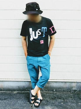 「ナイキTシャツ」｜風のナオヤ  相互さん（メンズ・165cm）の夏コーディネート