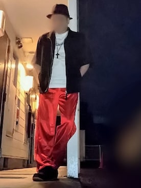「しまむら（シマムラ）のアイテム（ハット）」を使った、風のナオヤ  相互さん（メンズ・165cm）の夏コーディネート