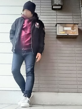 「LIDNMライダースコーデ」｜風のナオヤ  相互さん（メンズ・165cm）の秋コーディネート
