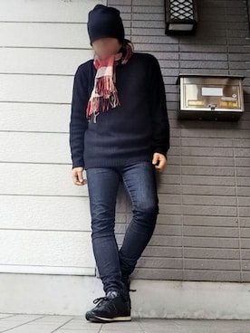 「TORNADO MART（トルネードマート）のアイテム（帽子）」を使った、風のナオヤ  相互さん（メンズ・165cm）の秋コーディネート