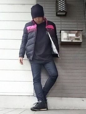 「TORNADO MART（トルネードマート）のアイテム（帽子）」を使った、風のナオヤ  相互さん（メンズ・165cm）の秋コーディネート