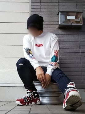 「チャイハネ（チャイハネ）のアイテム（ニットキャップ/ビーニー）」を使った、風のナオヤ  相互さん（メンズ・165cm）の春コーディネート
