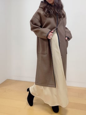 「ketty（ケティ）のアイテム（その他アウター）」を使った、Sakikoさん（レディース・158cm）の冬コーディネート