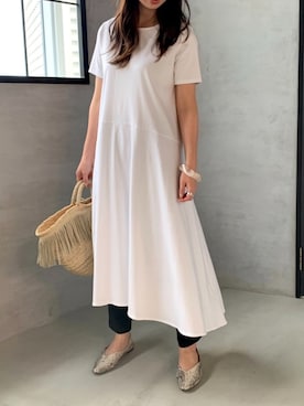 「ketty（ケティ）のアイテム（ワンピース）」を使った、Sakikoさん（レディース・158cm）の夏コーディネート