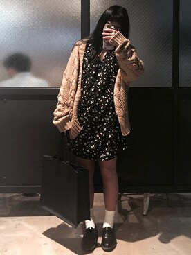 「A land（エーランド）のアイテム（ワンピース/ドレス）」を使った、Bonnyさん（レディース・157cm）の秋コーディネート