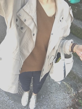 「CLOSE-UP（クローズアップ）のアイテム（シューズ）」を使った、erip.さん（レディース・157cm）の秋コーディネート