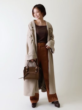 「RANDA（ランダ）のアイテム（ジャケット/アウター）」を使った、mai otsuboさん（レディース・154cm）の秋コーディネート