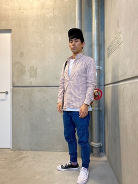 「Herschel Supply Co.（ハーシェルサプライ）のアイテム（帽子）」を使った、Nathan🇦🇺🐨さん（メンズ・170cm）の春コーディネート