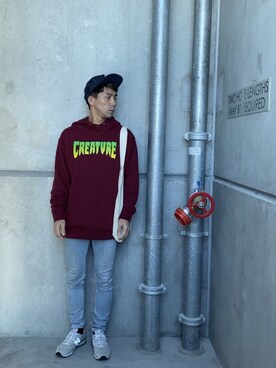「CREATURE（クリーチャー）のアイテム」を使った、Nathan🇦🇺🐨さん（メンズ・170cm）の夏コーディネート