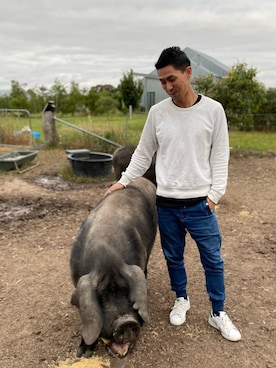 「ユニクロニット」｜Nathan🇦🇺🐨さん（メンズ・170cm）の冬コーディネート