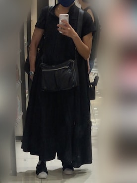 「mici(ミチ)のアイテム(ワンピース)」を使った、yoyoさん(レディース・160cm)の夏コーディネート