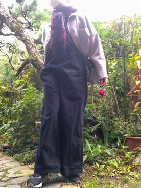 「JOURNAL STANDARD（ジャーナルスタンダード）のアイテム（オールインワン・サロペット）」を使った、yoyoさん（レディース・161cm）の秋コーディネート