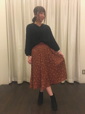「フェザーヤーン」｜asumi.さん（レディース・160cm）の秋コーディネート