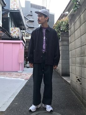 「WISM（ウィズム）のアイテム」を使った、タカさん（メンズ・175cm）の春コーディネート
