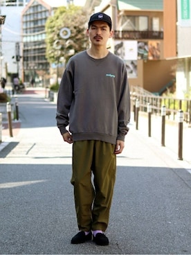 「is-ness（イズネス）のアイテム」を使った、タカさん（メンズ・175cm）の春コーディネート