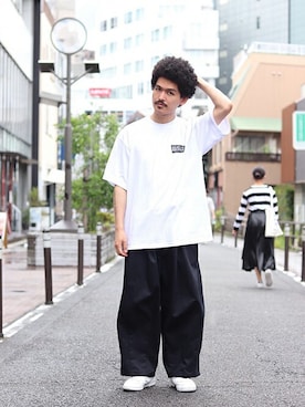 「is-ness（イズネス）のアイテム」を使った、タカさん（メンズ・175cm）の夏コーディネート