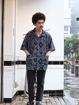 「WISM（ウィズム）のアイテム」を使った、タカさん（メンズ・175cm）の夏コーディネート